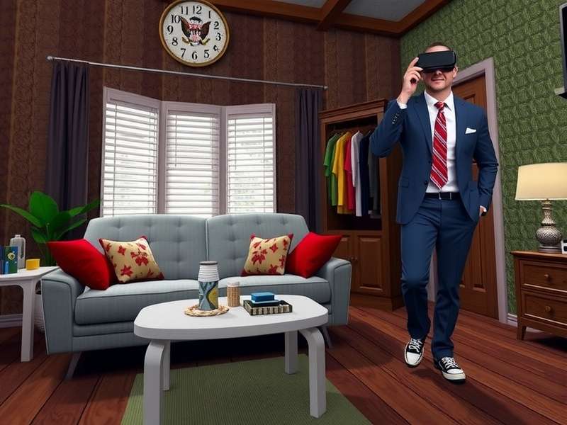 Comparison of three different VRChat home styles: minimalist, fantasy forest, and sci-fi control room