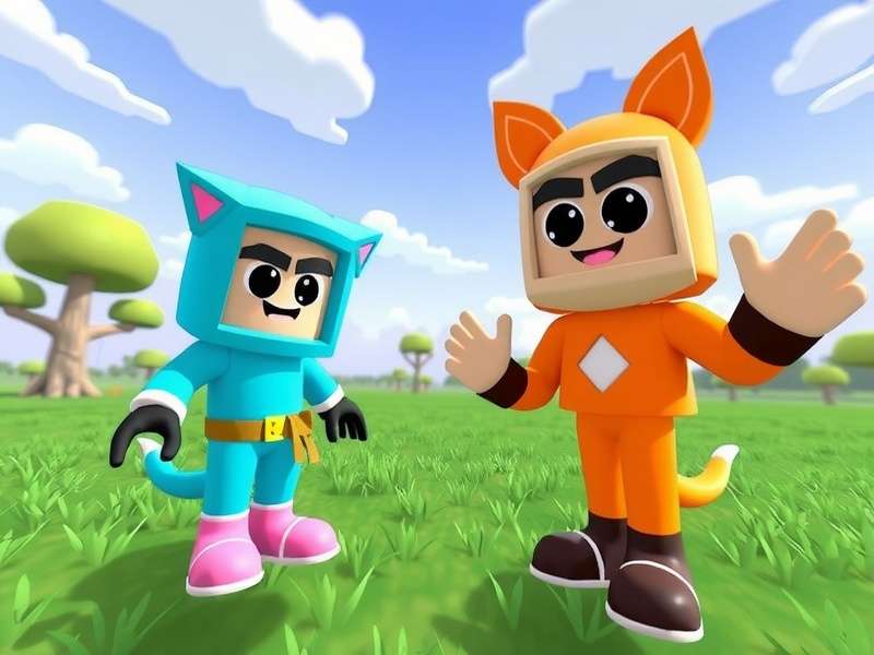 Collection of diverse free VRChat avatars displayed in virtual space