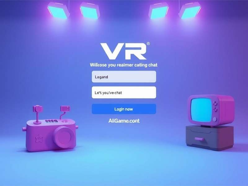 Person using VR headset to access VRChat, representing the login experience