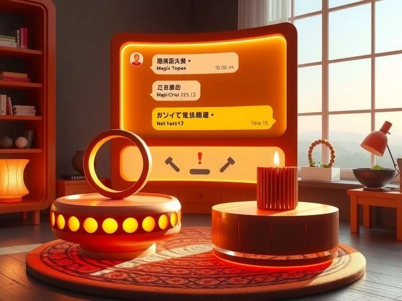 VRChat Magic Chat Box in use within a vibrant virtual world