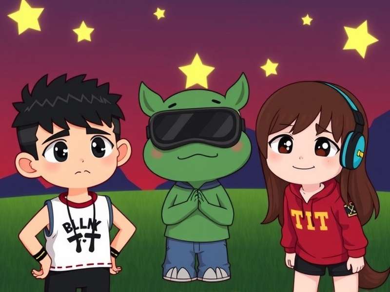 Collection of Homestuck-inspired avatars in VRChat showing troll characters and SBURB elements