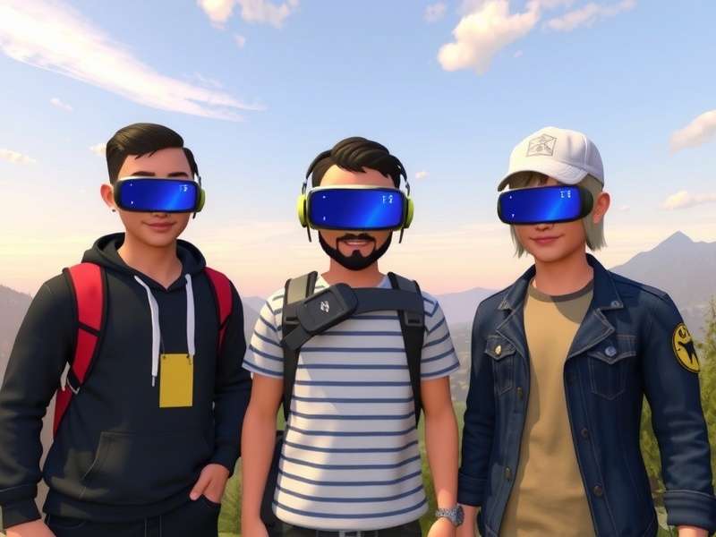 A vibrant showcase of diverse custom VRChat avatars in a creative workshop world