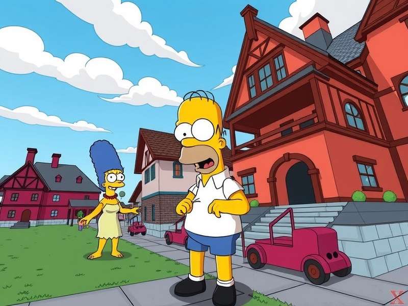 Unity Editor screenshot showing Homer Simpson avatar setup with blend shapes and animations