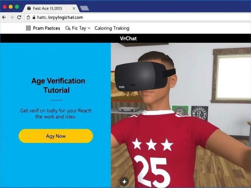 VRChat Age Verification Interface Screenshot