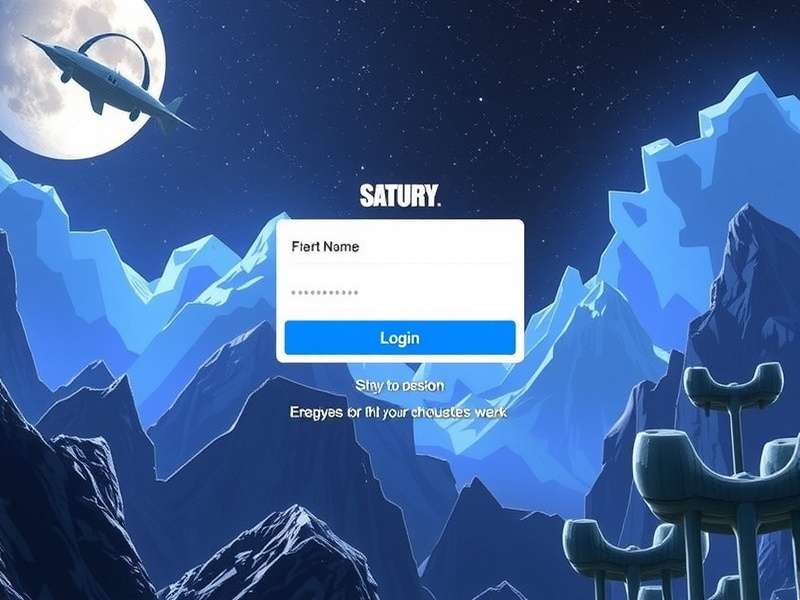 Person wearing a VR headset and logging into a virtual world interface