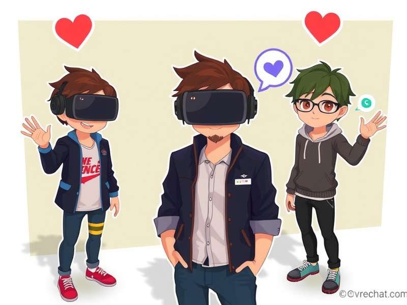 A user browsing VRChat avatar selection menu in a virtual world