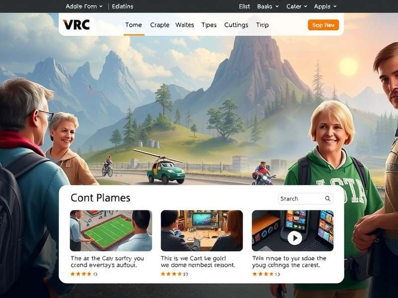 VRChat user interacting with friends in a virtual world