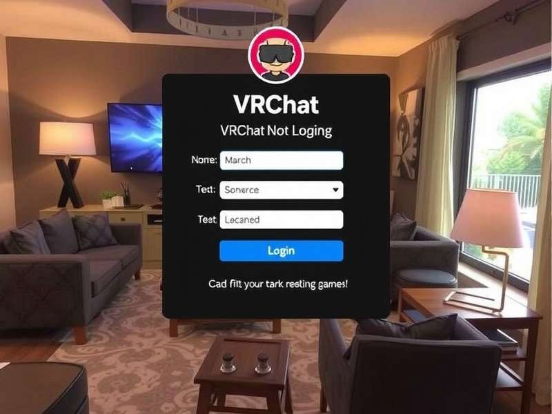 VRChat Login Screen and Home Interface showcasing avatars and world selection