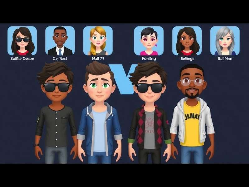 Example of a female-style VRChat avatar