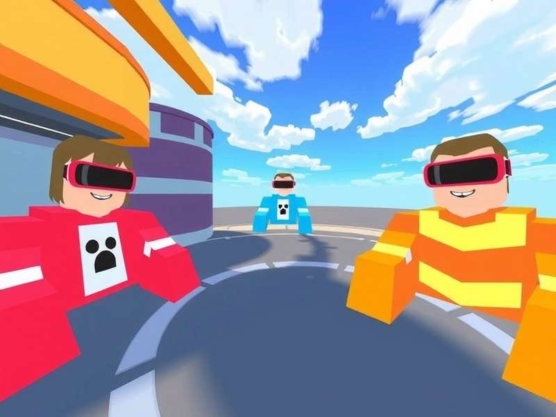 A diverse collection of VRChat avatars in a virtual world