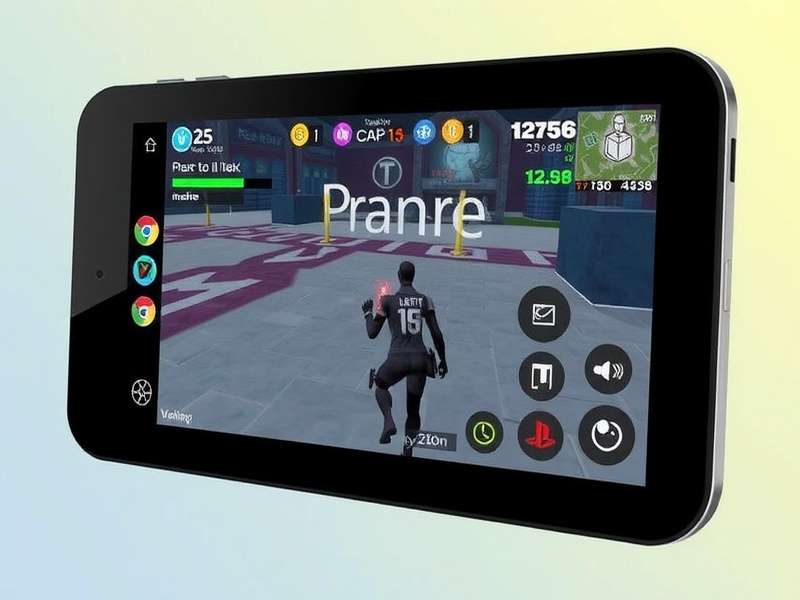 VRChat Android user interface showing touch controls and menu navigation