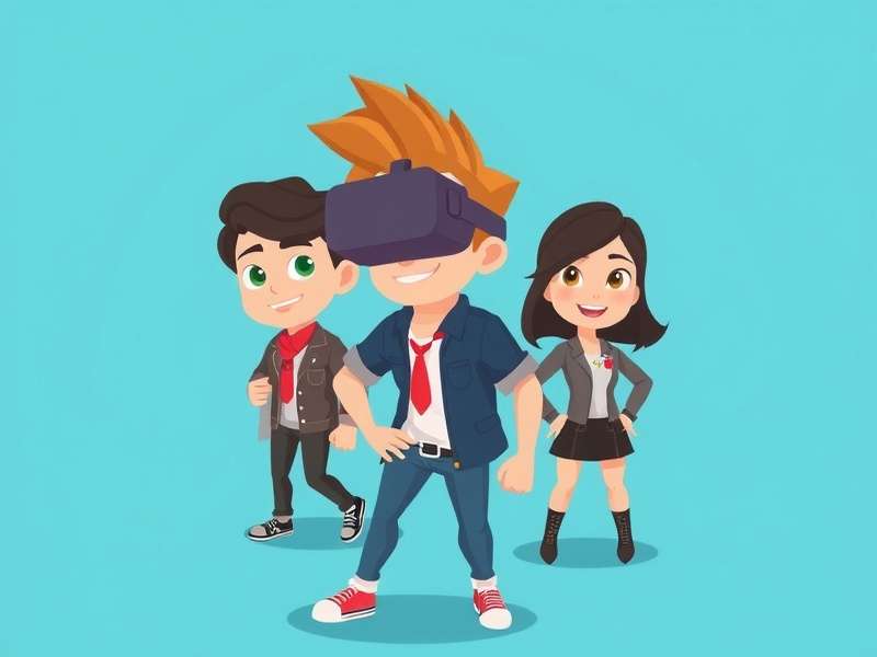 Showcase of diverse free VRChat avatars in a virtual world