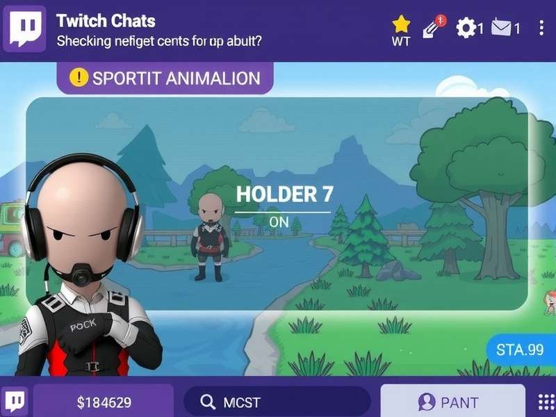 A vibrant VRChat stream on Twitch showing a diverse group of avatars with a highly active chat overlay on the side