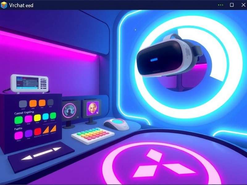 VRChat Creator Companion PC dashboard showing SDK manager, avatar uploader, and world builder interface