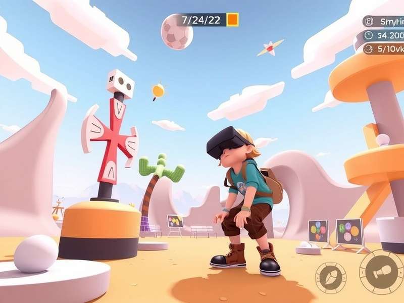 Vrchat Mobile Beta running on a smartphone with virtual worlds and avatars