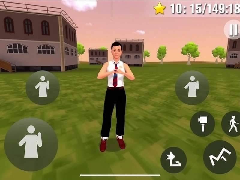 VRChat Mobile gameplay on smartphone showing virtual worlds and avatars