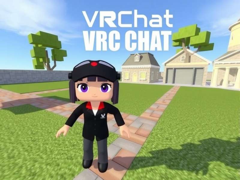 VRChat Game world exploration in a fantasy environment