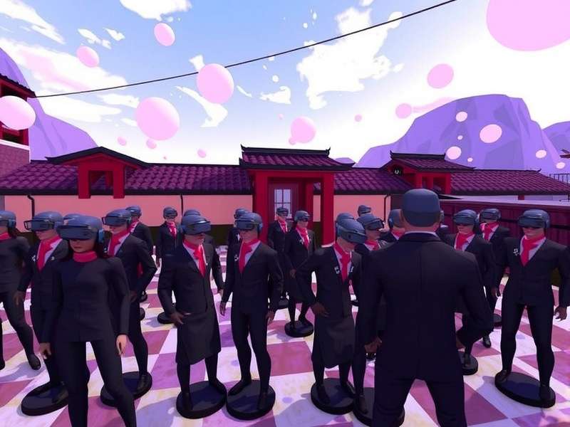 VRChat avatars with effects showcasing particle systems, dynamic shaders, and audio-reactive visuals