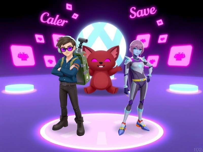 A diverse collection of Vrchat Avatars in a virtual hub world, showcasing furry, humanoid, and fantasy designs.