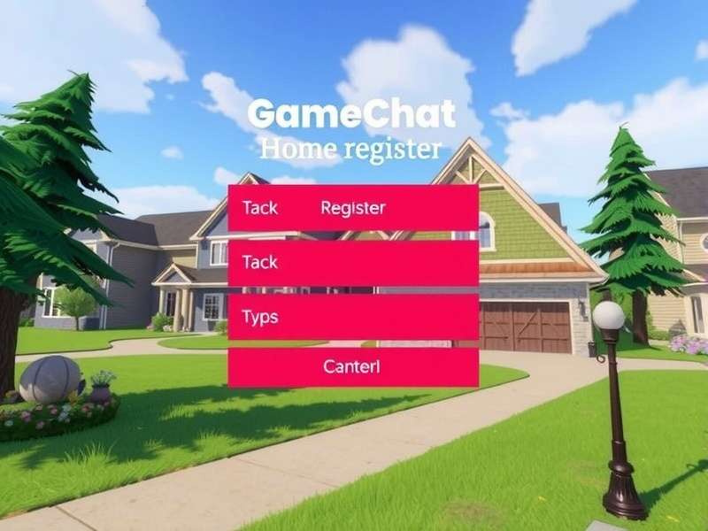 VRChat Home Register dashboard with login screen and avatar selection interface