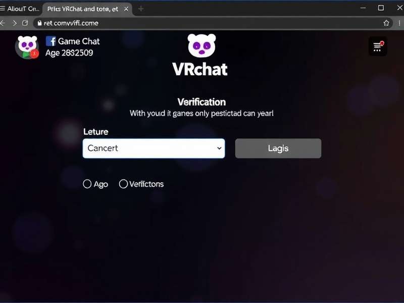VRChat age verification dashboard showing verified badge, security settings, and cross-platform sync